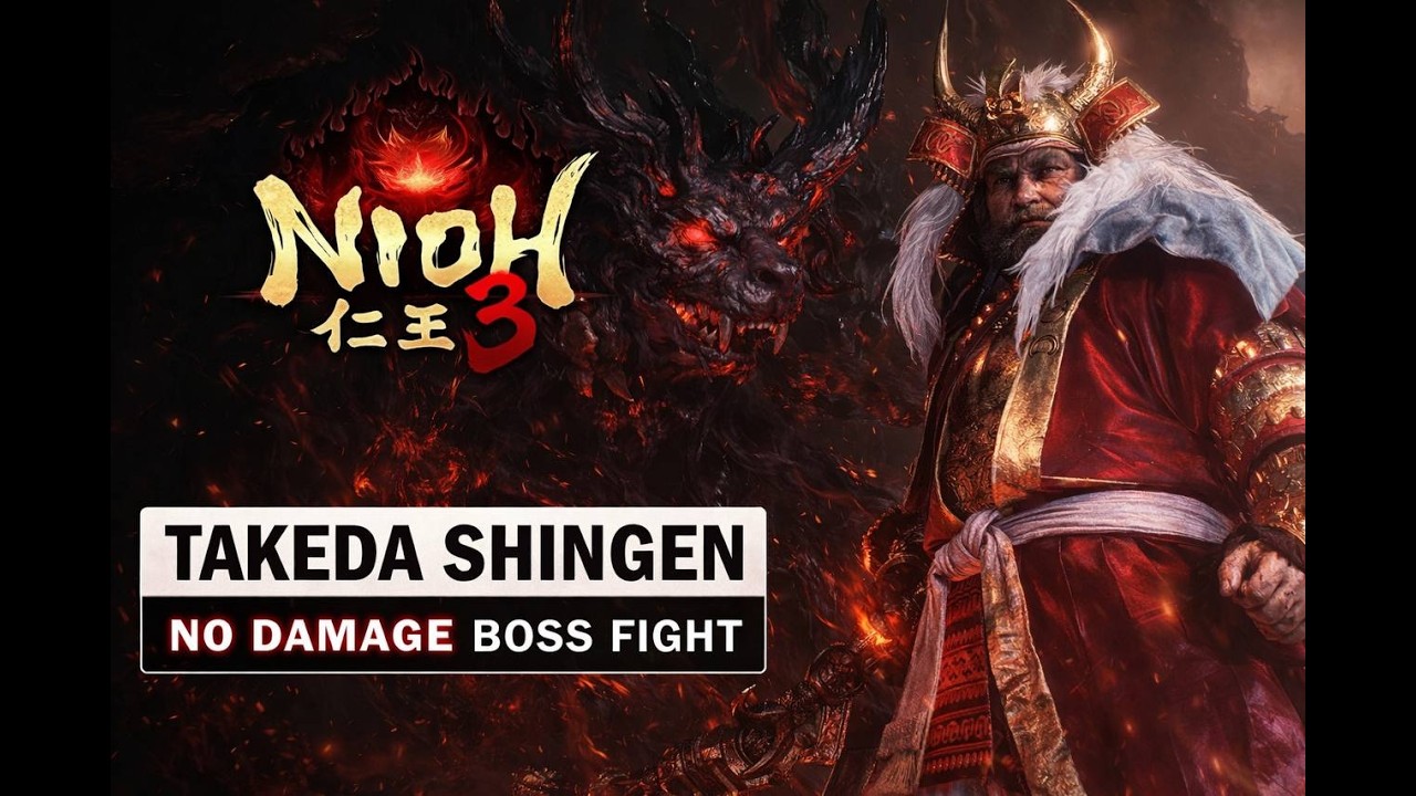 Nioh 3 - HOW TO BEAT Takeda Shingen Boss Guide (No Damage)