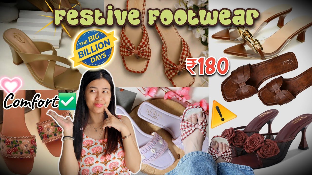 Heels & Flats Haul ₹180✅ BIG BILLION DAYS Sale | Office College Footwear haul | Manashi