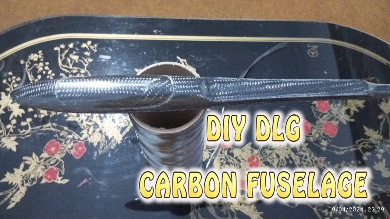 DIY Build DLG Glider Carbon Fuselage With Balloon Compressor