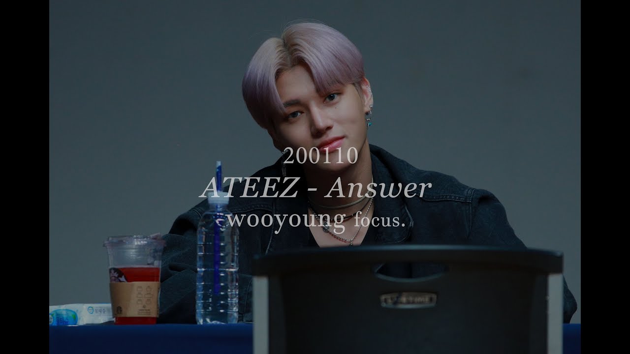 [4K] 200110 에이티즈 우영 앤써 직캠｜ATEEZ Answer WOOYOUNG focus