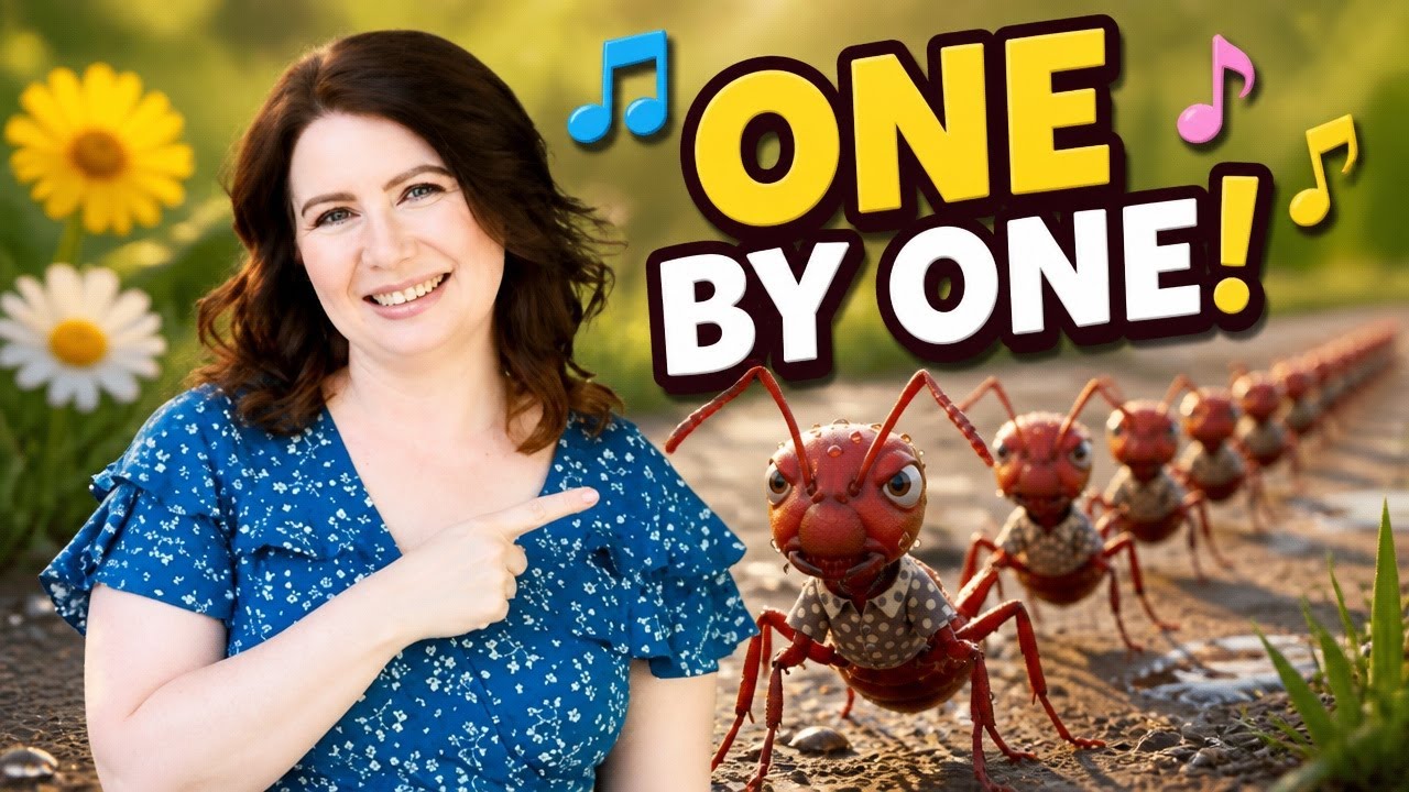 The ants go marching one by one song and book read aloud