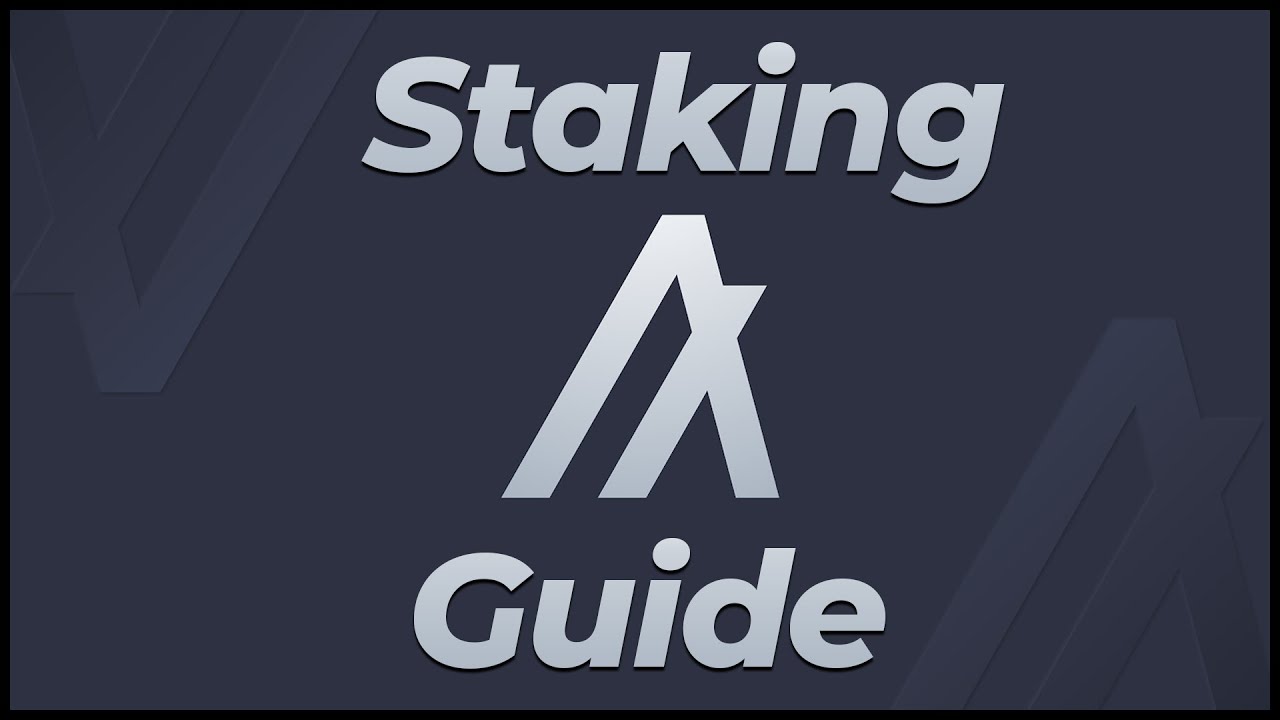 Algorand Staking Guide