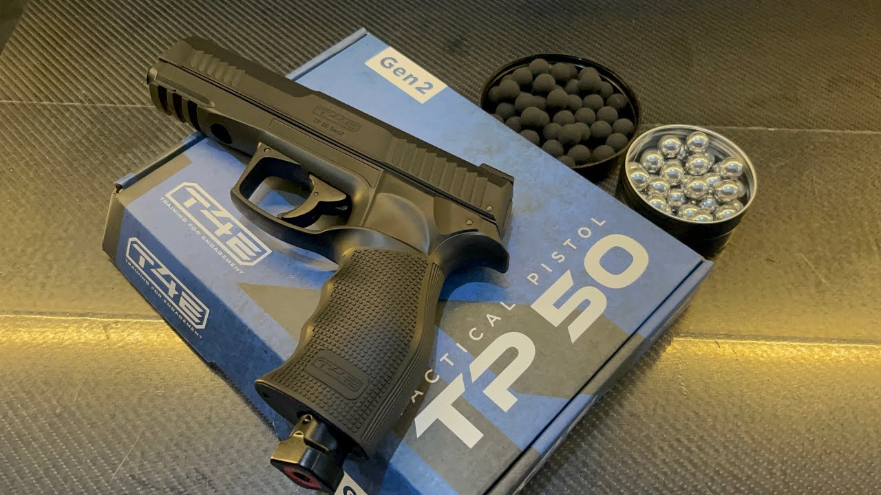 Durog ang Bote Umarex Airgun T4E TP 50 Tactical Pistol cal.50 Rubber Ball unboxing and testing