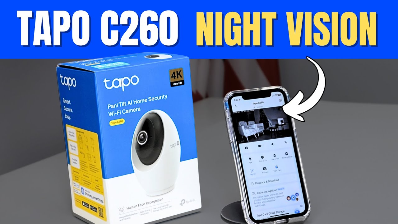 Прибор ночного видения Tapo C260. Насколько он хорош? Посмотрите это видео, чтобы узнать больше.