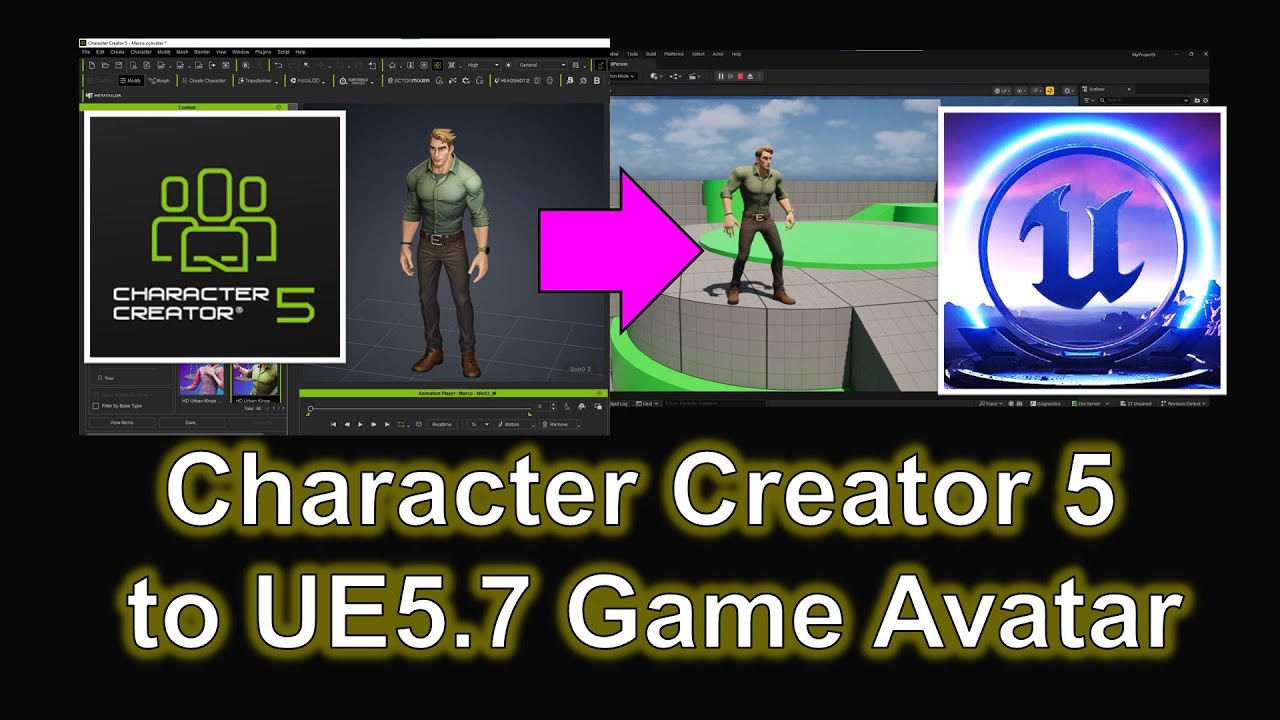 Создание игровых аватаров в CC5 и UE5.7 | Полное руководство по использованию Character Creator 5...