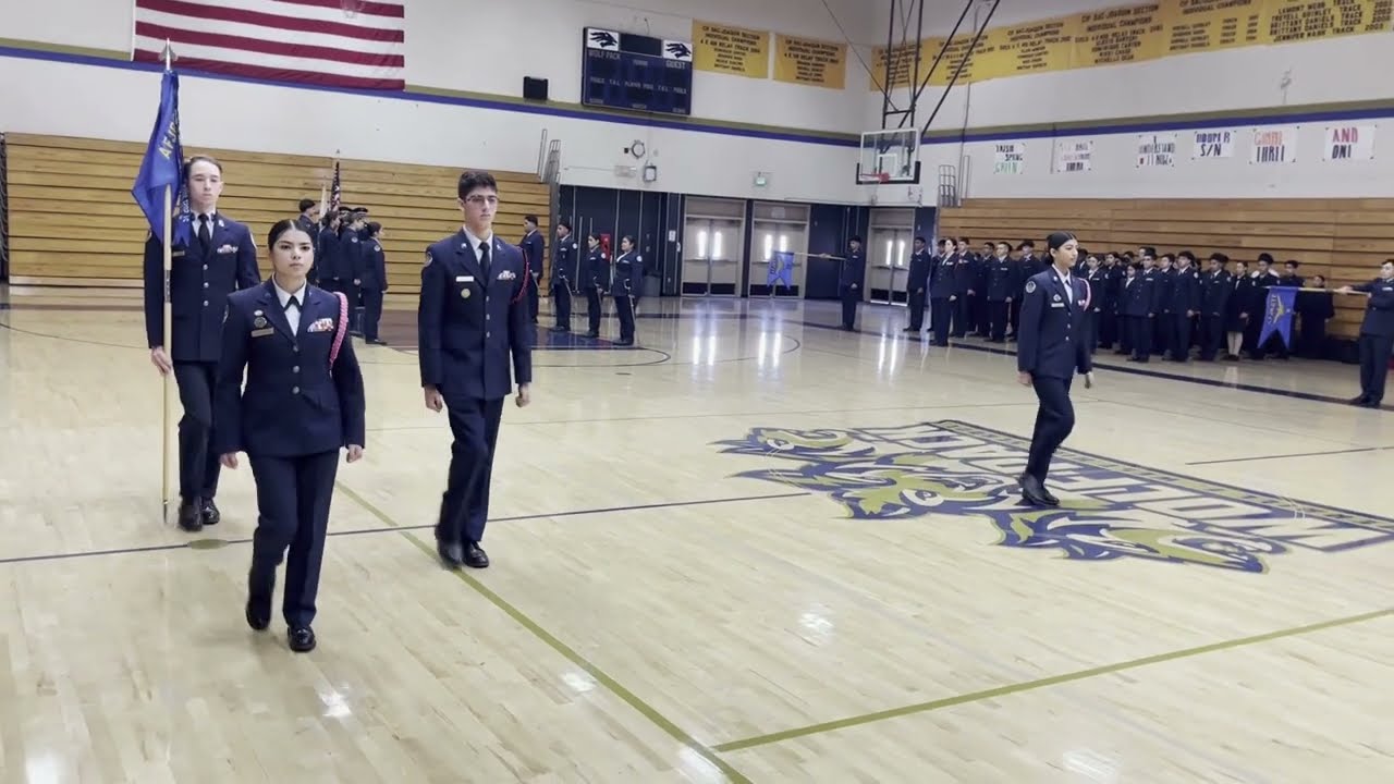 Color Guard Demonstration, HQ AFJROTC Inspection, CA-20161
