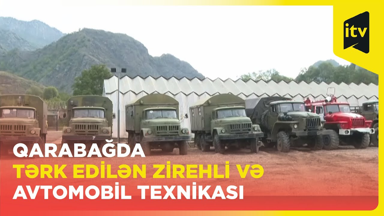 Qarabağda tərk edilən zirehli və avtomobil texnikası