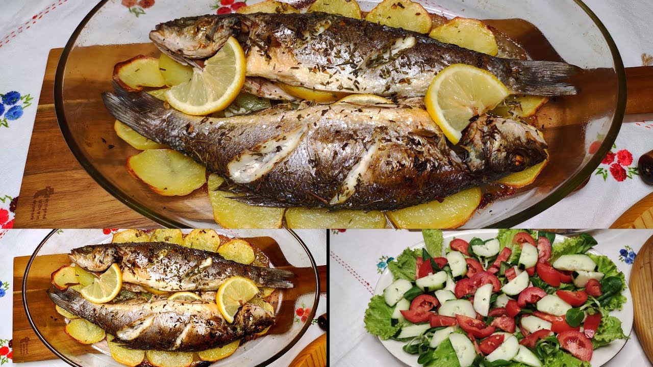 سمك بالأعشاب في الفرن متقنعيش منو بهد الطريقة 👌