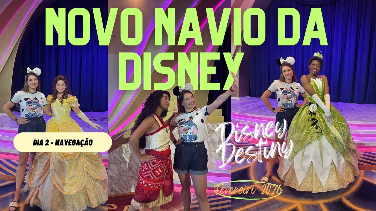 Dia 2 navegando no novo navio da Disney - Disney Destiny!