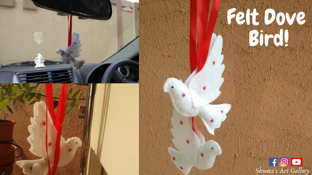 DIY Tutorial | Felt Bird | Felt Dove Birds