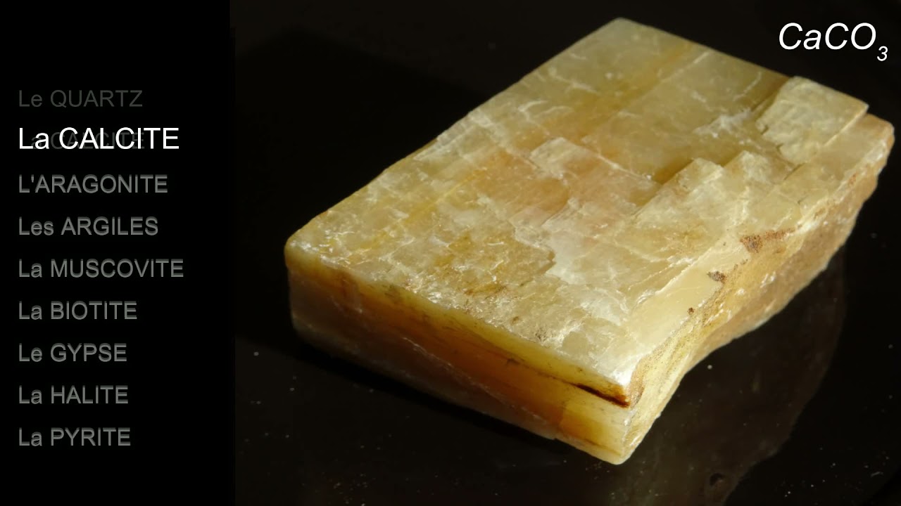 Minéraux des roches sédimentaires en macroscopie : calcite, quartz... (par Mme Ruault-Djerrab)