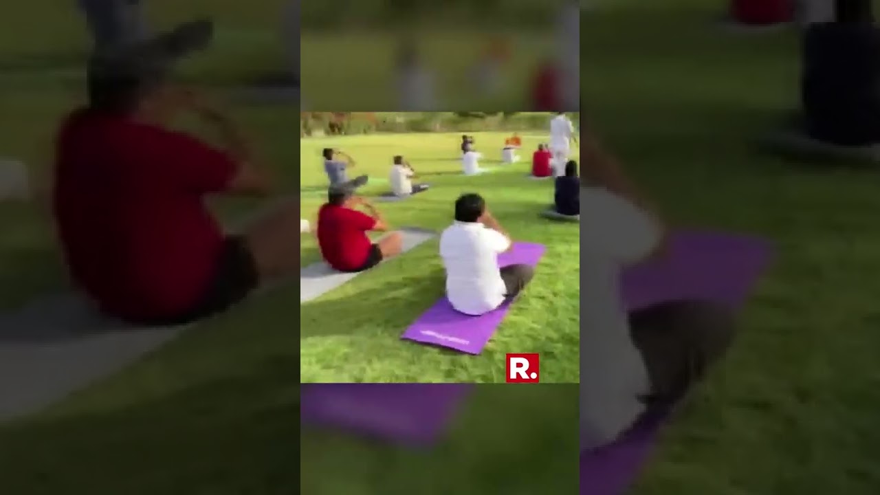WATCH: BJP MLAs Perform Yoga As A Part Of 'MLA Training Session' In Rajasthan | #shortsvideo