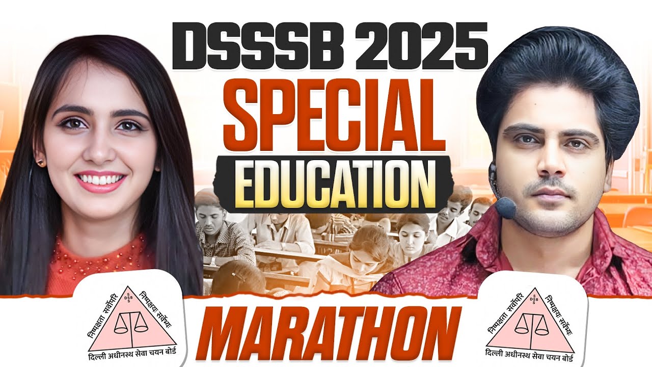 DSSSB 2025 Special Education Marathon by Sachin Academy live 12pm | Nandini Ma'am