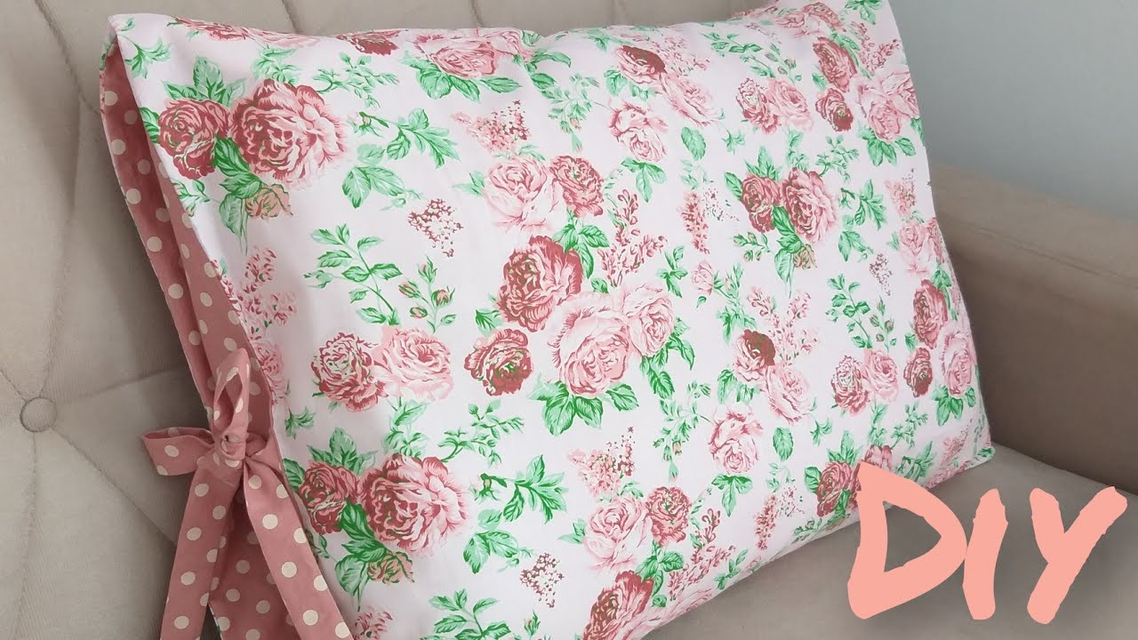 FRONHA FÁCIL COM LAÇO - PASSO A PASSO / DIY Pillowcase