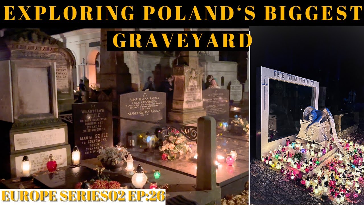 EXPLORING POLAND'S BIGGEST GRAVEYARD AT NIIGHT | #graveyard | #poland