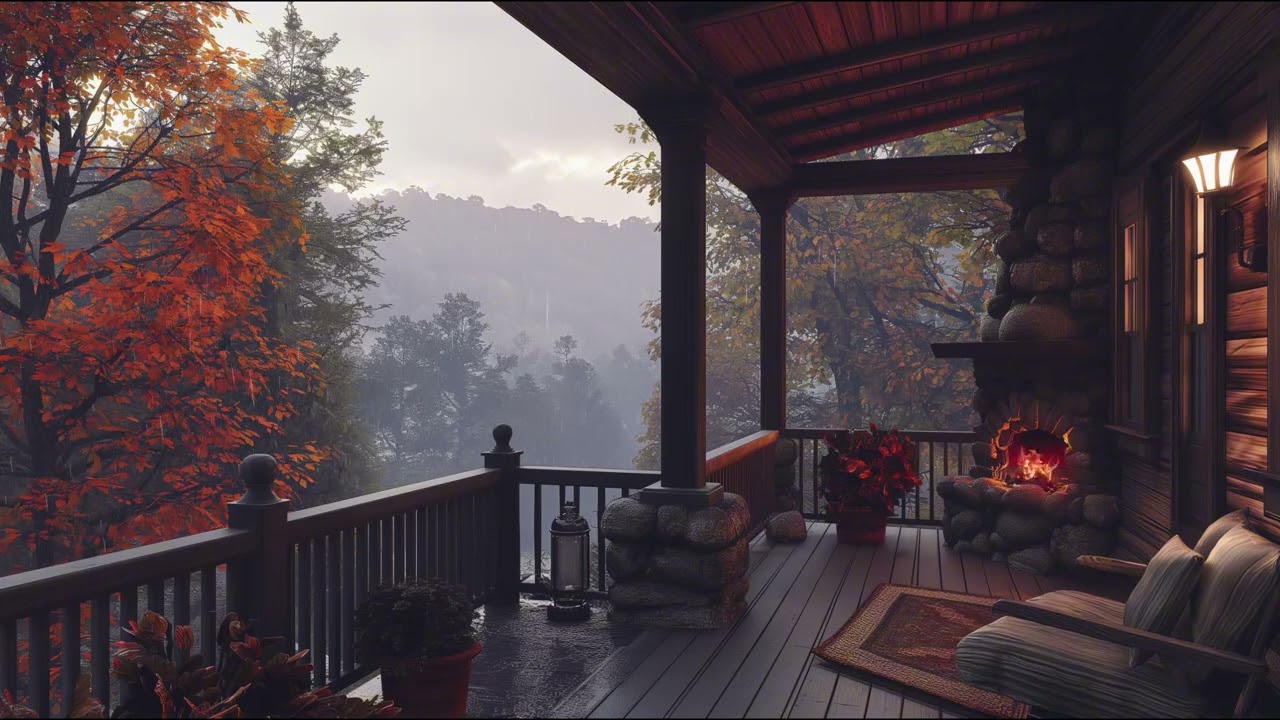 Calming Rain Sounds Outside the Window