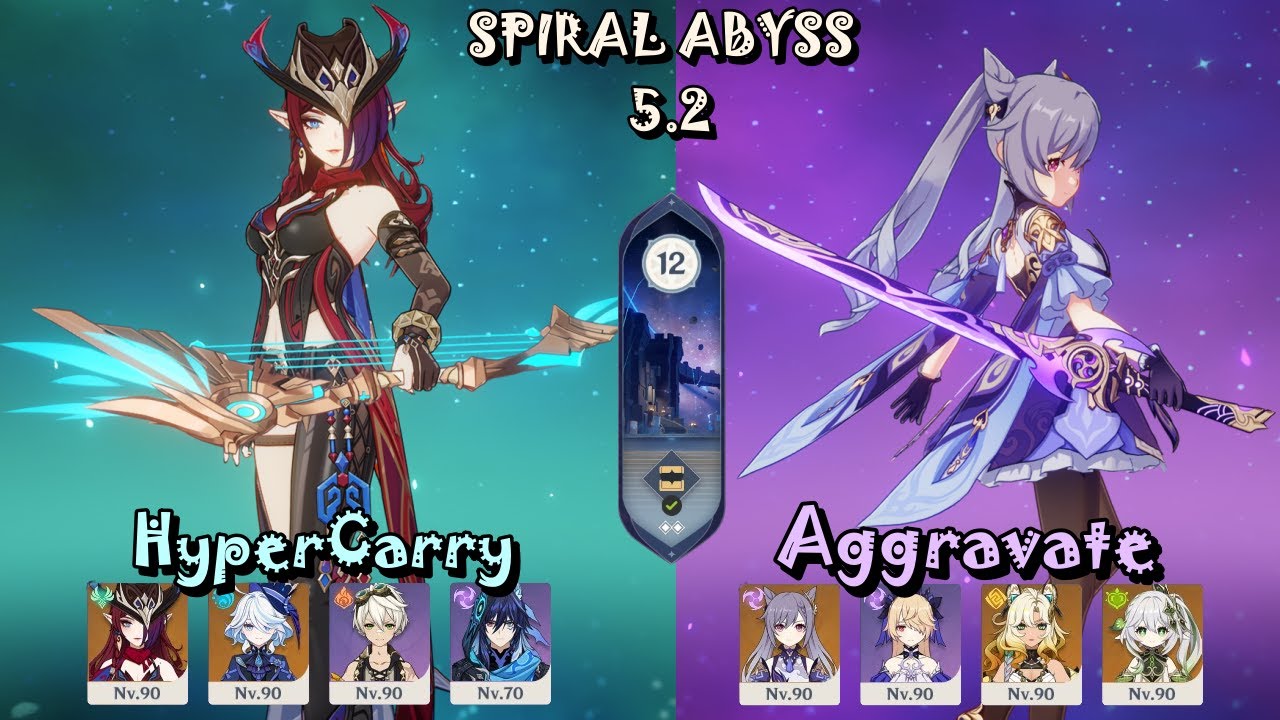 [ABYSS 5.2] C0 Chasca&Ororon HyperCarry & C6 Keqing Aggravate - Floor - 12 9 Stars