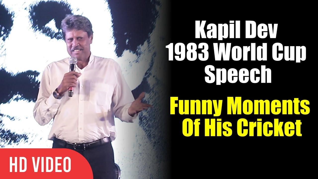 Kapil Dev 1983 World Cup Speech | Sharing Some Of Best Moments Of His Cricketing Life