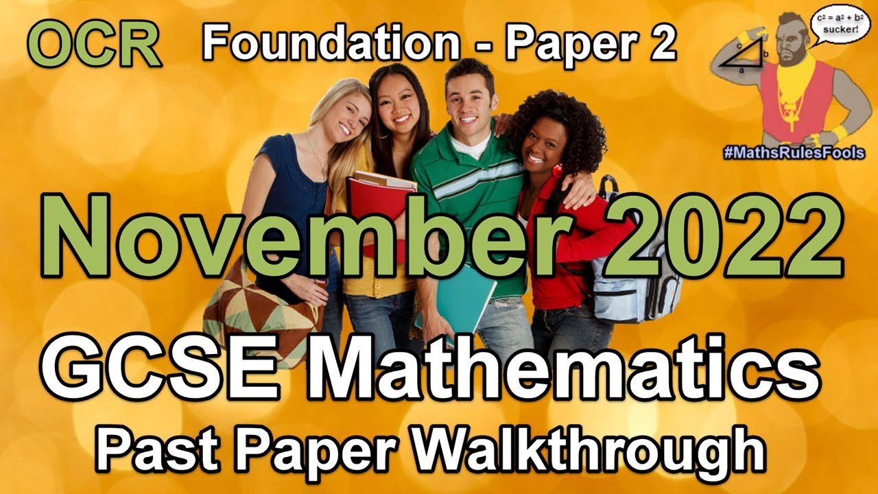 GCSE Maths OCR November 2022 Paper 2 Foundation Tier Walkthrough