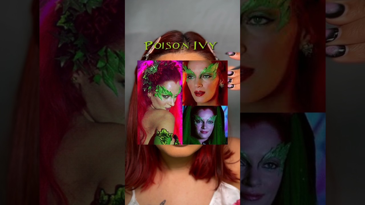 90s Poison Ivy Inspired Makeup 🧪✨ 