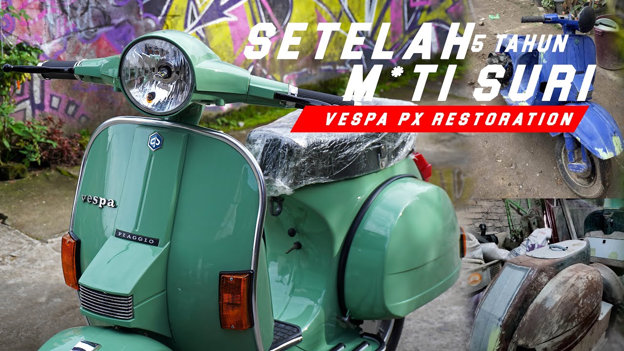 Vespa PX Restoration | More Classic and Fancy Colour