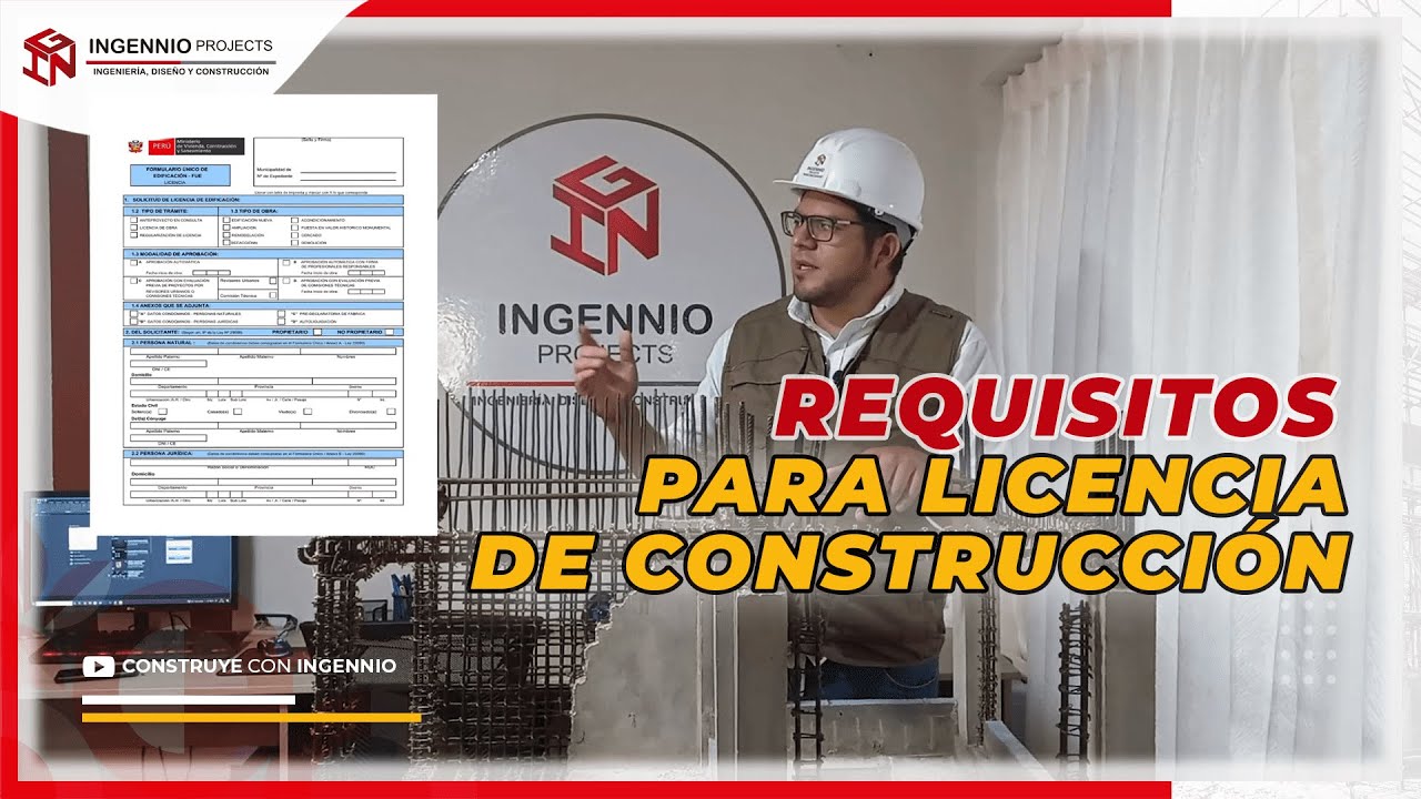 REQUISITOS PARA SACAR LICENCIA DE CONSTRUCCIÓN 🏗