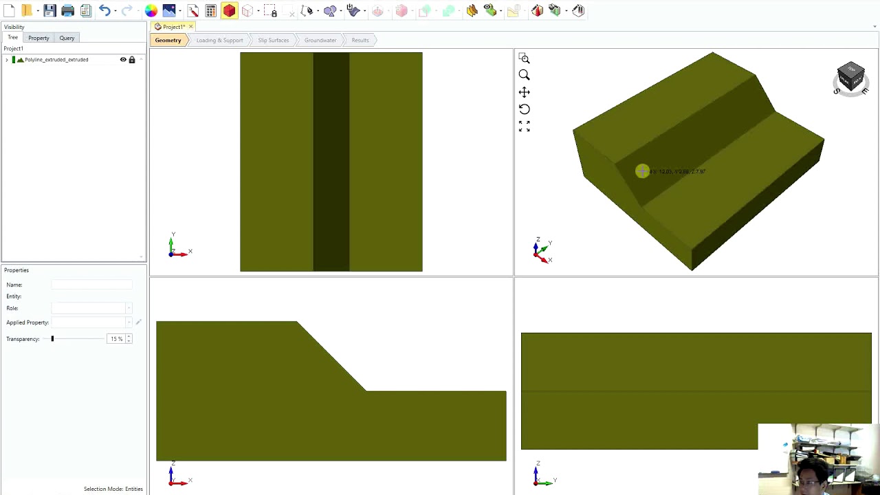 Rocscience 3D slope analysis with Slide3