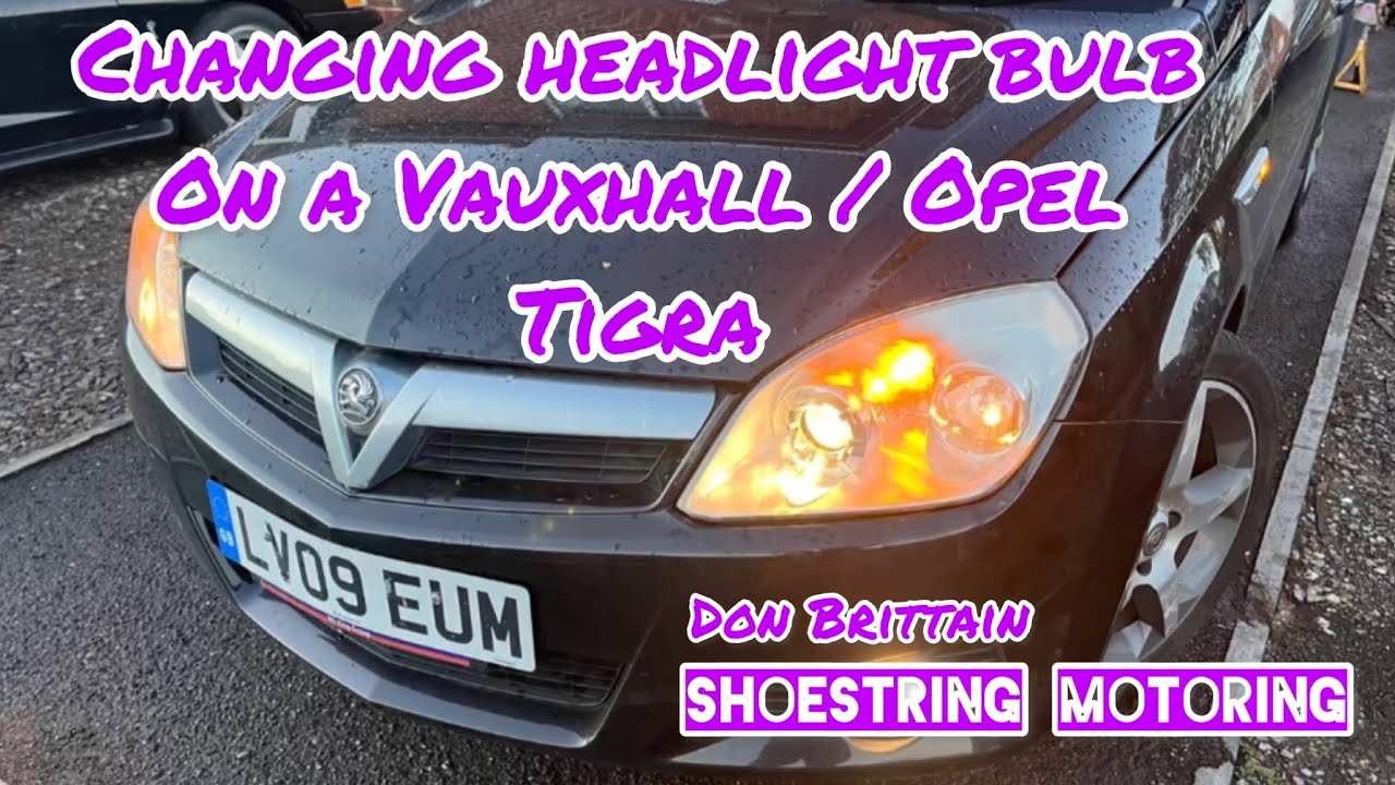 Changing headlight bulb on a Vauxhall / Opel Tigra @shoestringmotoring