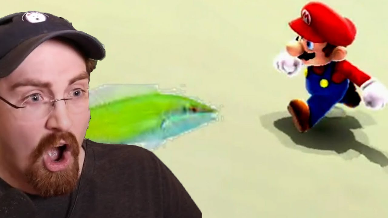 Failboat plays Super Mario Galaxy 2 but hes constantly attacked by fish