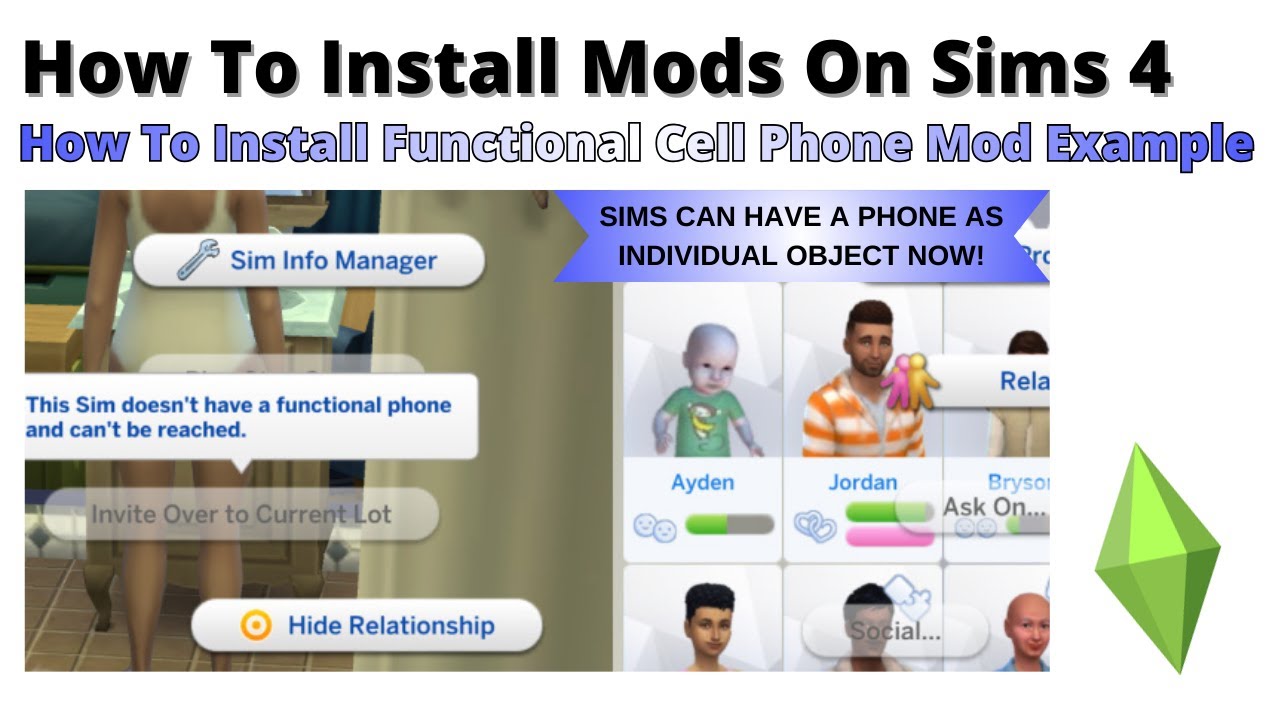 Как установить функциональный мод на мобильный телефон для Sims 4 | 2026