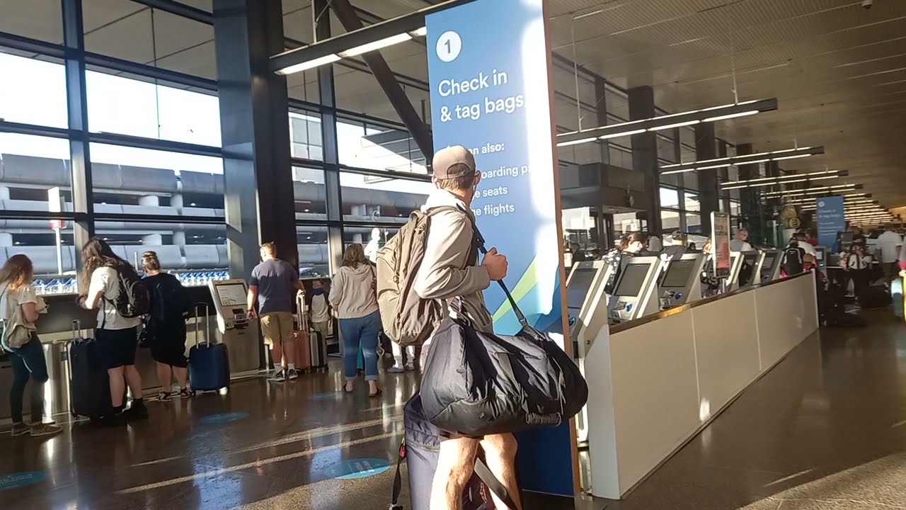 Checking in SEATAC International Airport, WA