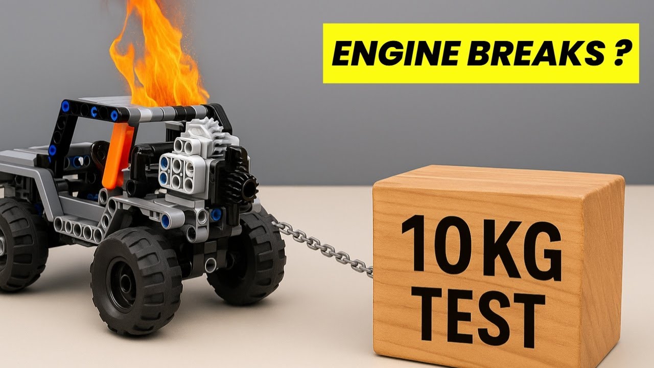 Can a LEGO Gearbox Pull 10KG of Wood? Epic Stress Test!