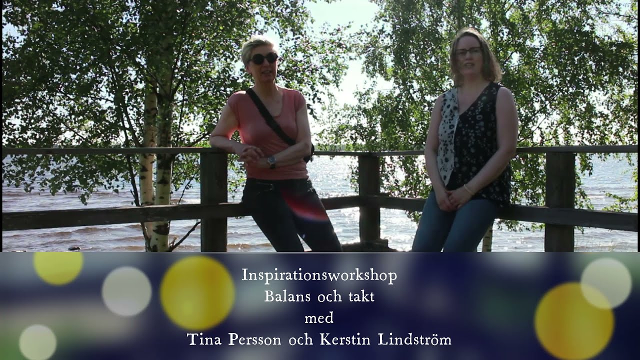 Foxfriends inspirationsworkshop - balans och takt med Tina Persson och Kerstin Lindström