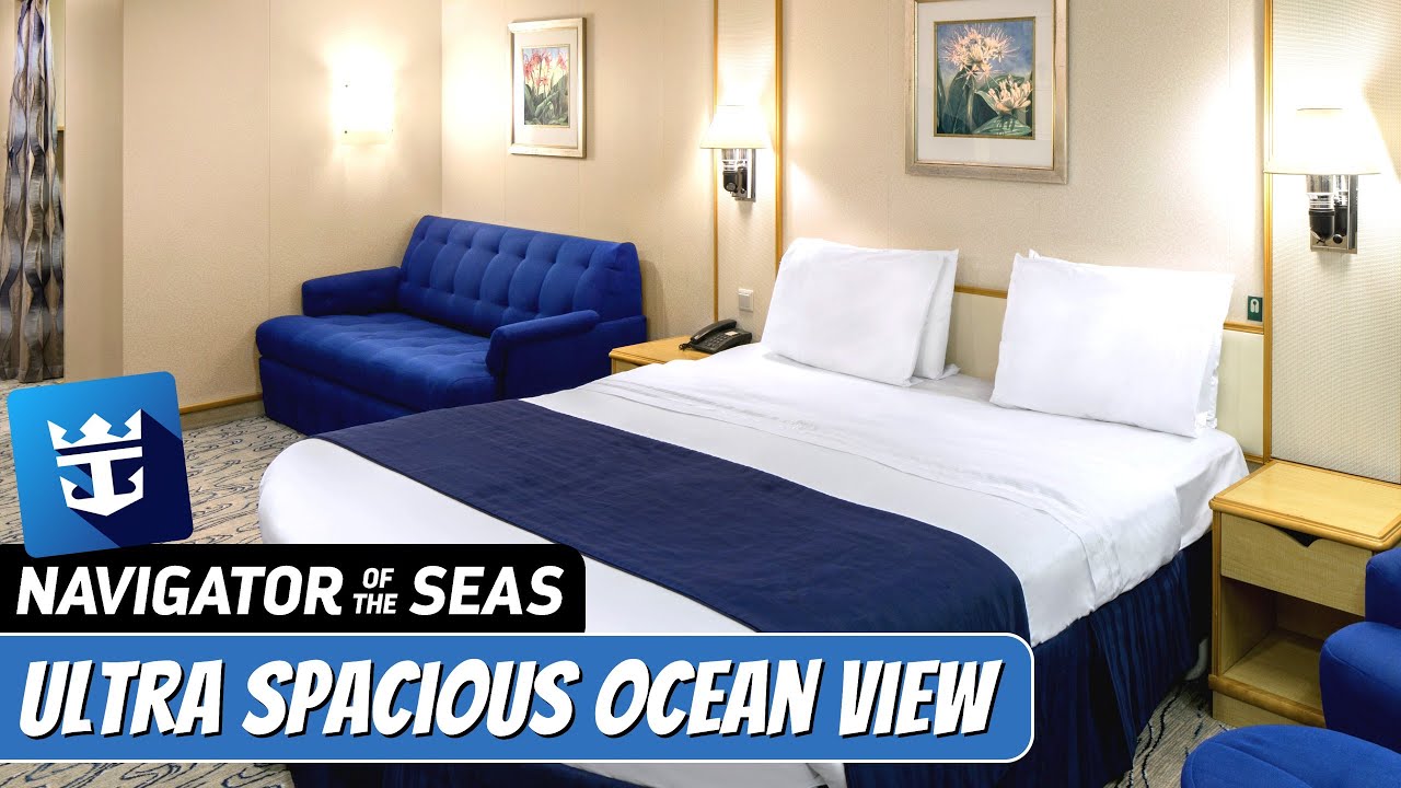 Navigator of the Seas | Ultra Spacious Ocean View Stateroom Tour & Review 4K | Royal Caribbean