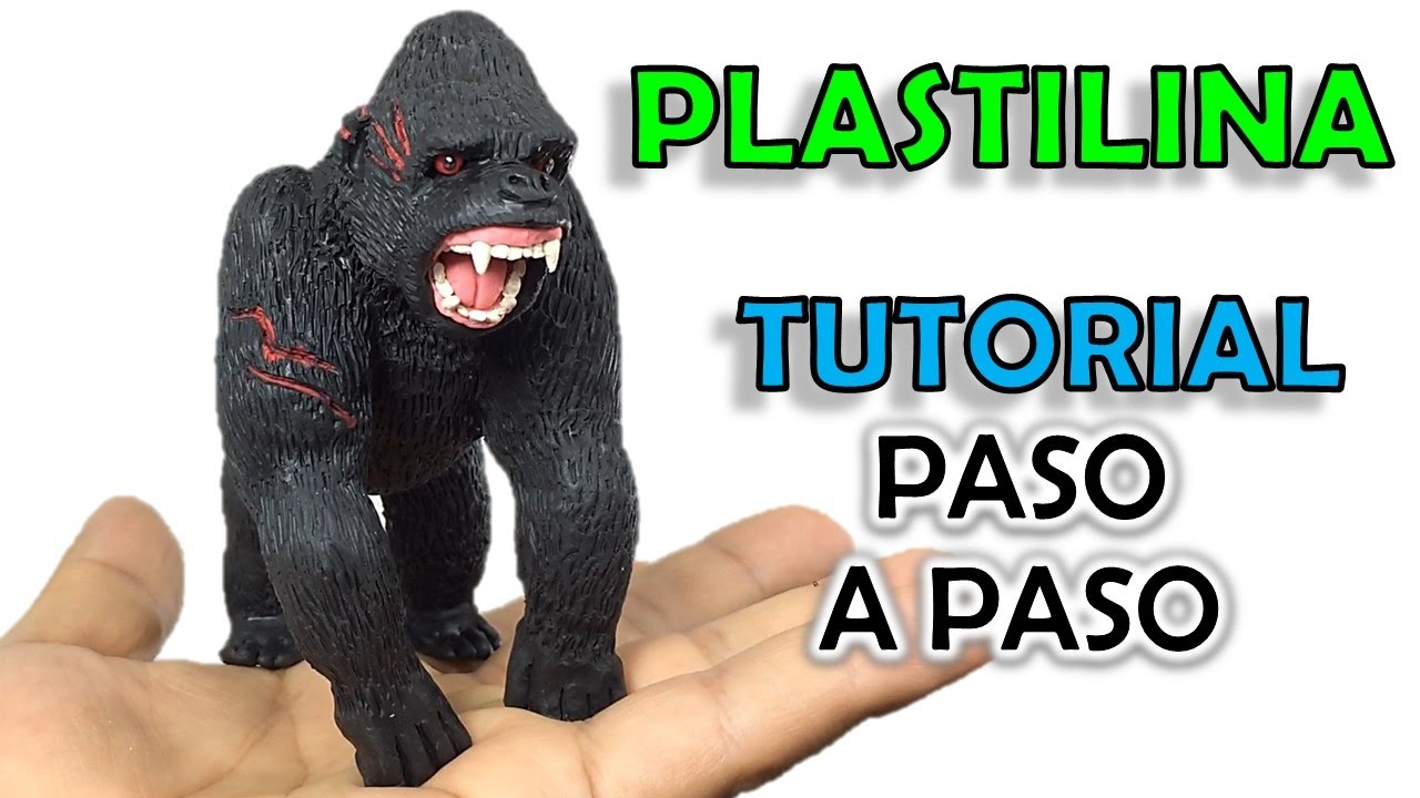 ✅ COMO HACER A KING KONG DE PLASTILINA PASO A PASO ✅ KONG: SKULL ISLAND MI MUNDO DE PLASTILINA