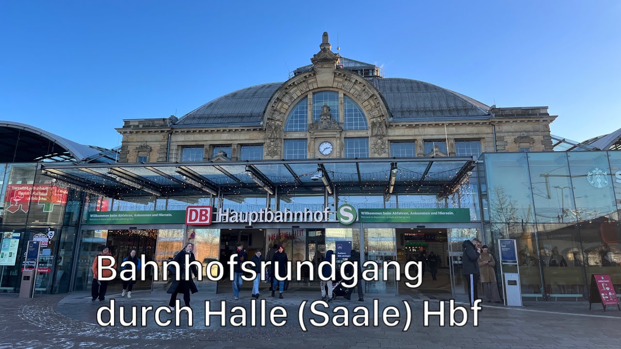 Der Bahnhofsrundgang durch den Hauptbahnhof von Halle (Saale)