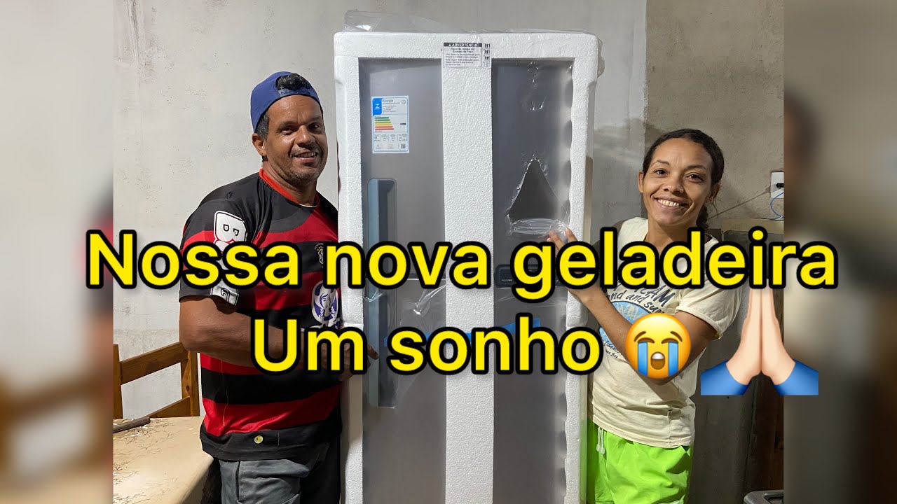😭NOSSA NOVA GELADEIRA DOS SONHOS/NUNCA IMAGINEI QUE FOSSE TER UMA DESSS/MAS OLHA O QUE DEUS FEZ 