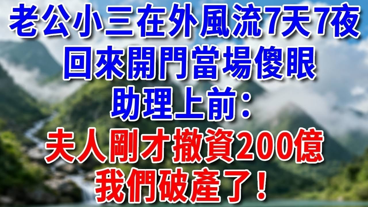 丈夫工作外派三年，我揣著孕檢單千里奔赴，卻見他和白月光同居，我默默租在對面房，7天后一幕他們當場崩潰！ #好運年#為人處世#生活經驗#情感故事#養老#睡前故事