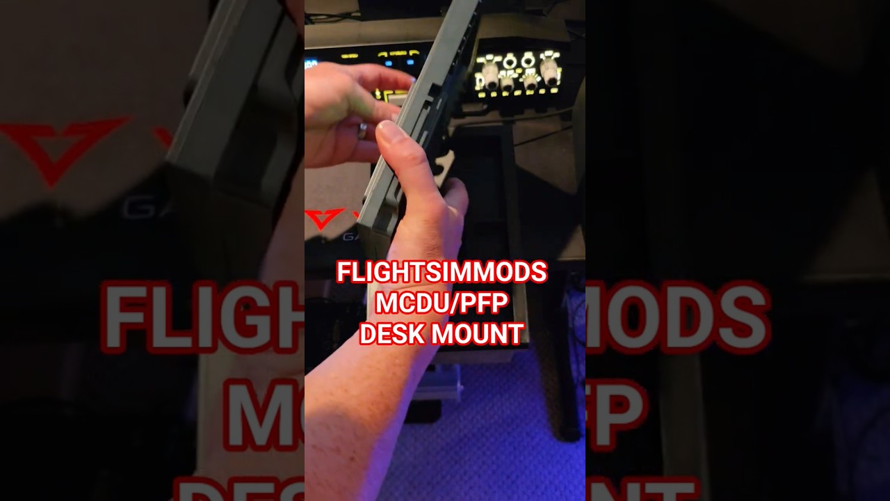 FLIGHTSIMMODS MCDU/PFP Panel Desk Mount | WINWING 3N/3M PDC+3N PAP MAG | PFP 3N | ORION PEDALS