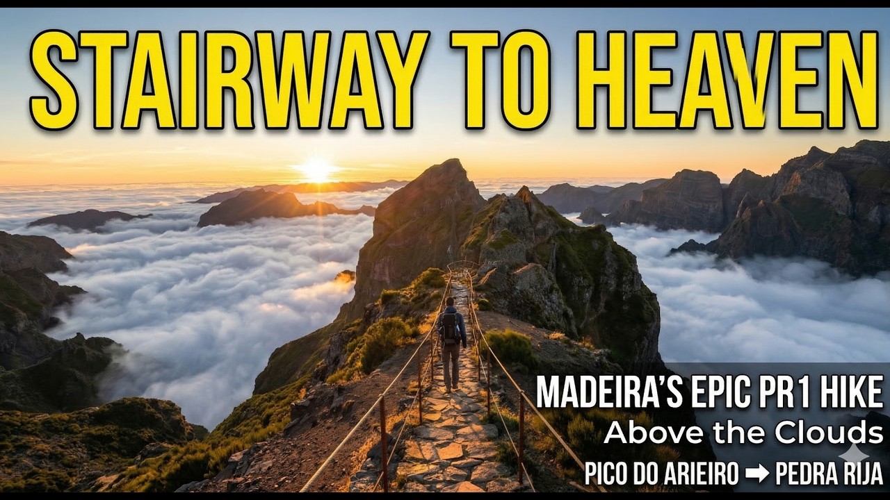 Stairway to Heaven Madeira: PR1 Pico do Arieiro ➡️ Pedra Rija #madeira #pr1 #StairwayToHeaven