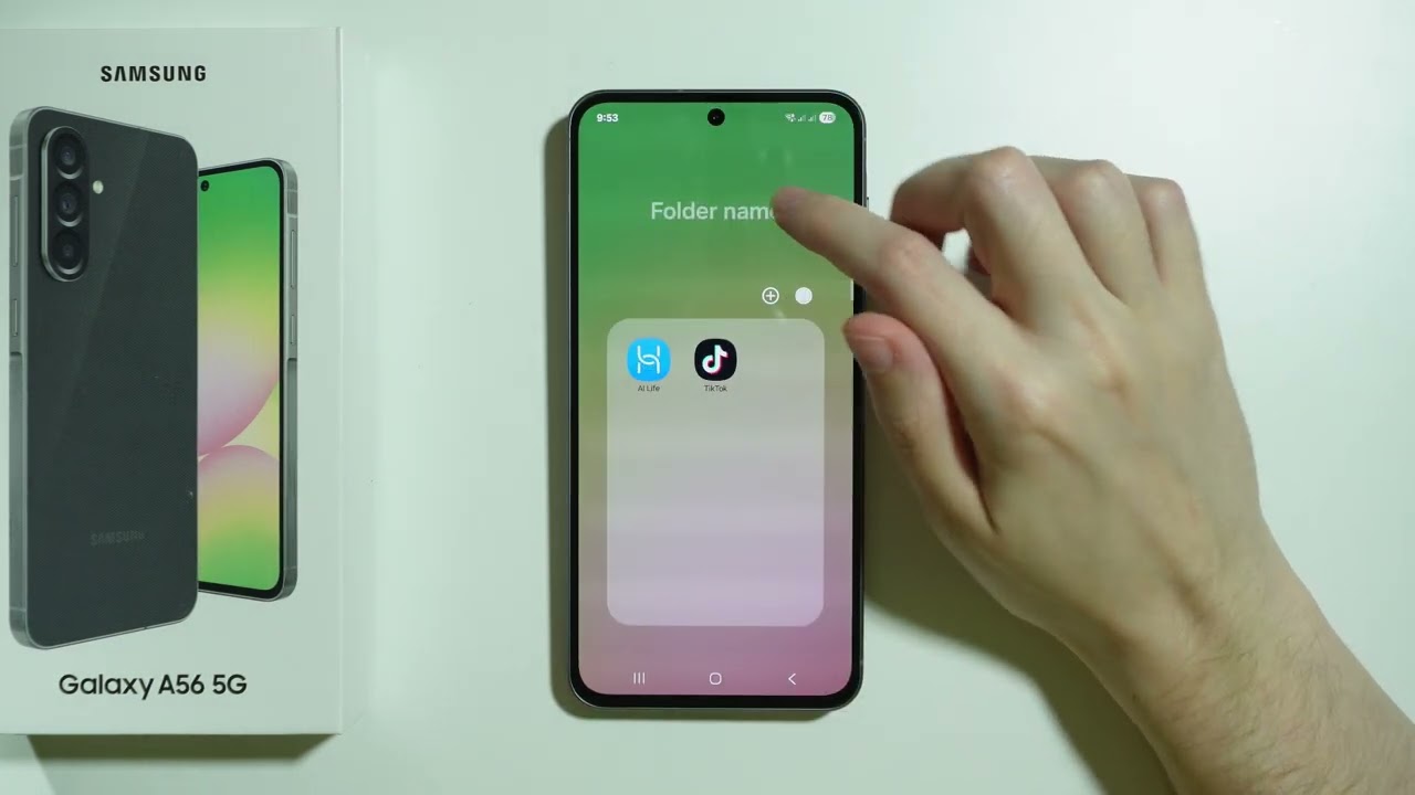 Samsung Galaxy A56 5G: How to Create Folder in Apps Screen (App Drawer)