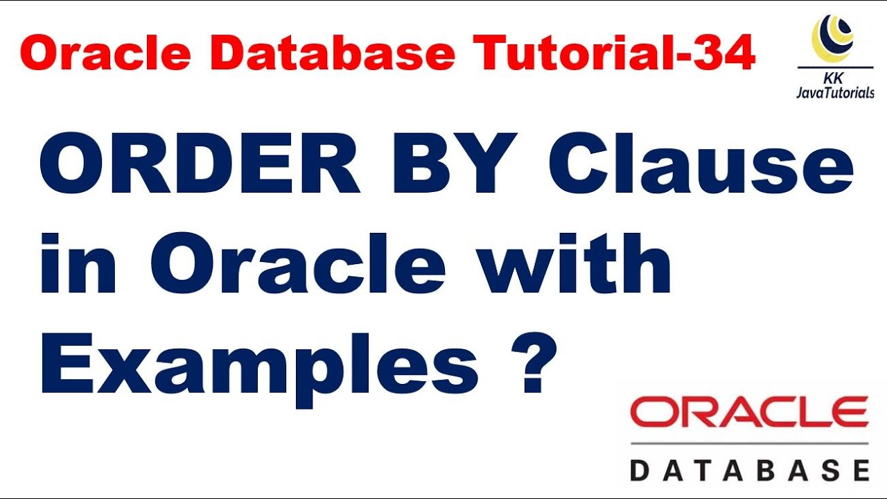 ORDER BY Clause in Oracle with Examples || Oracle Database Tutorial || Database interview question