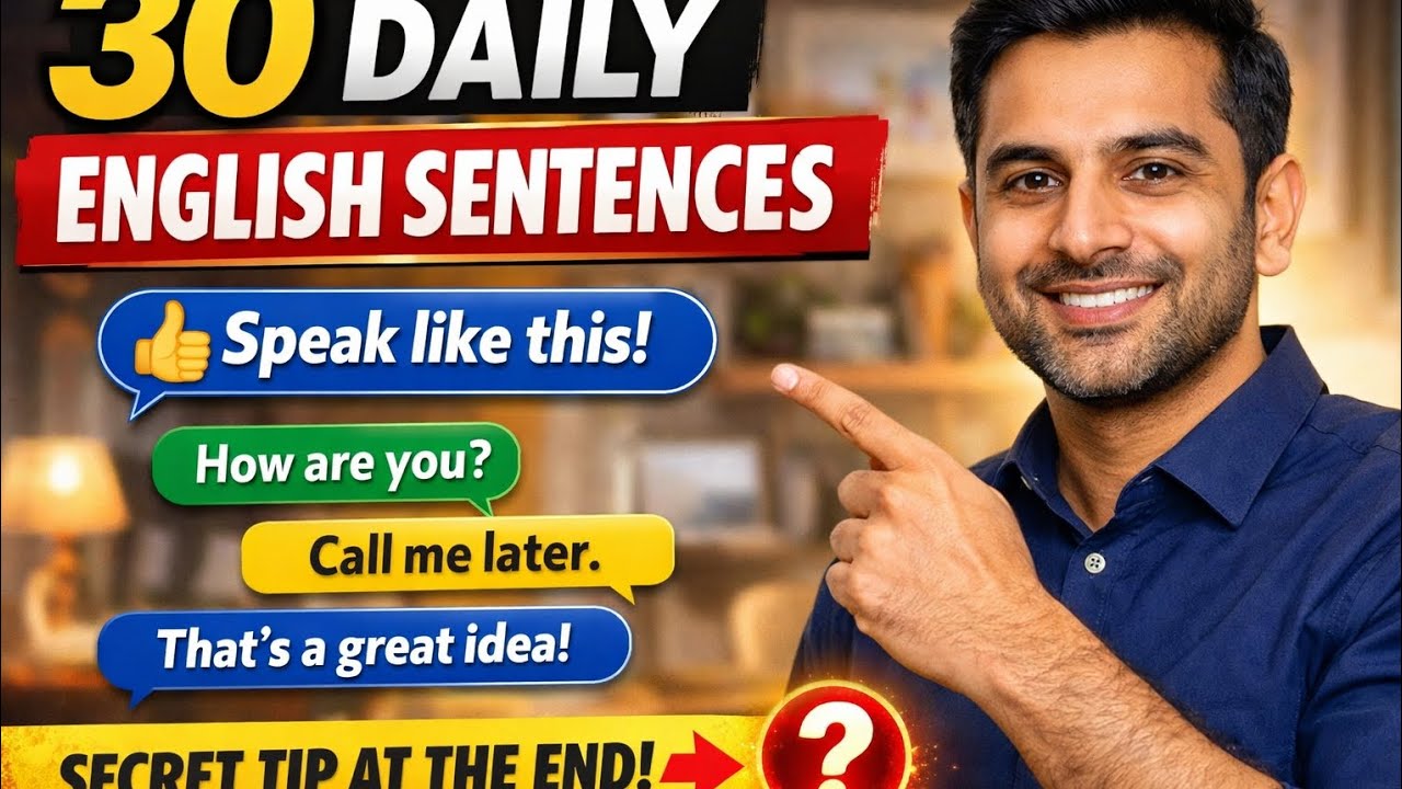 30 Daily English Sentences to Speak Confidently – Learn Fast!”😱😎