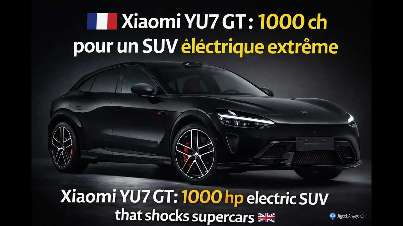 Xiaomi YU7 GT : le SUV électrique de 1000 ch à 51 000 € qui humilie les supercars