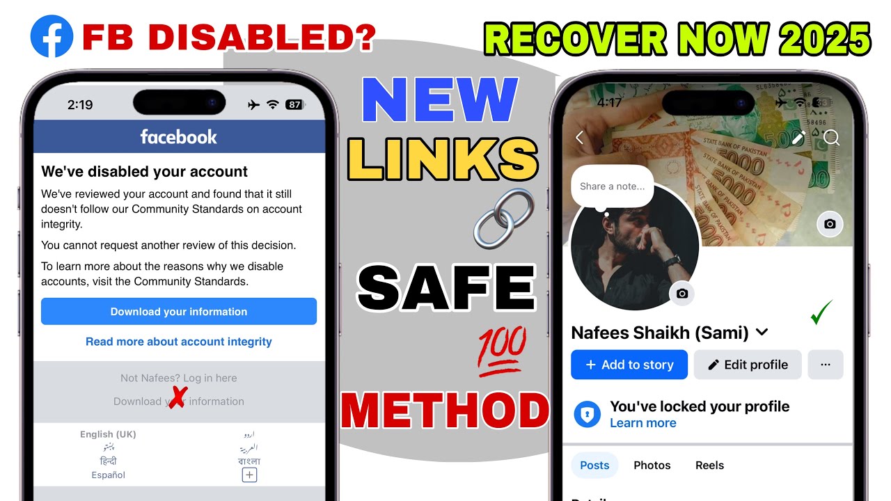 Recover Disabled Facebook Account 2025 🔒 | New Working Appeal Method |How To Open Disable Fb Account