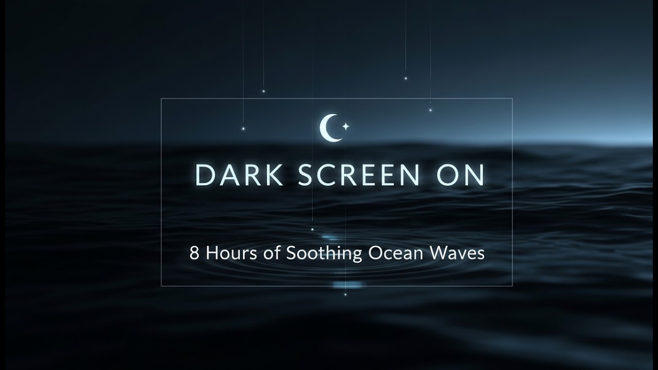 Ocean Waves for Deep Sleep | Continuous Rolling Waves for Deep Sleeping (Dark Screen)