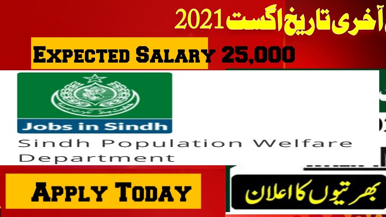 Population  Welfare Department Jobs 2021#Jobin4mation