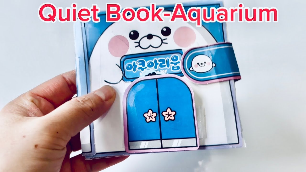 PaperDIY: Quiet Book #1 Aquarium #diy #stickers# #quite-book