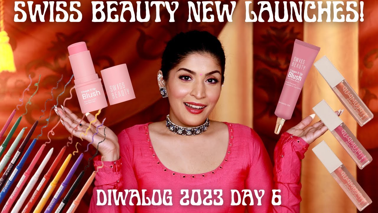 Тестируем новые праздничные новинки Swiss Beauty | #Diwalog2023 День 6 | Шрея Джейн