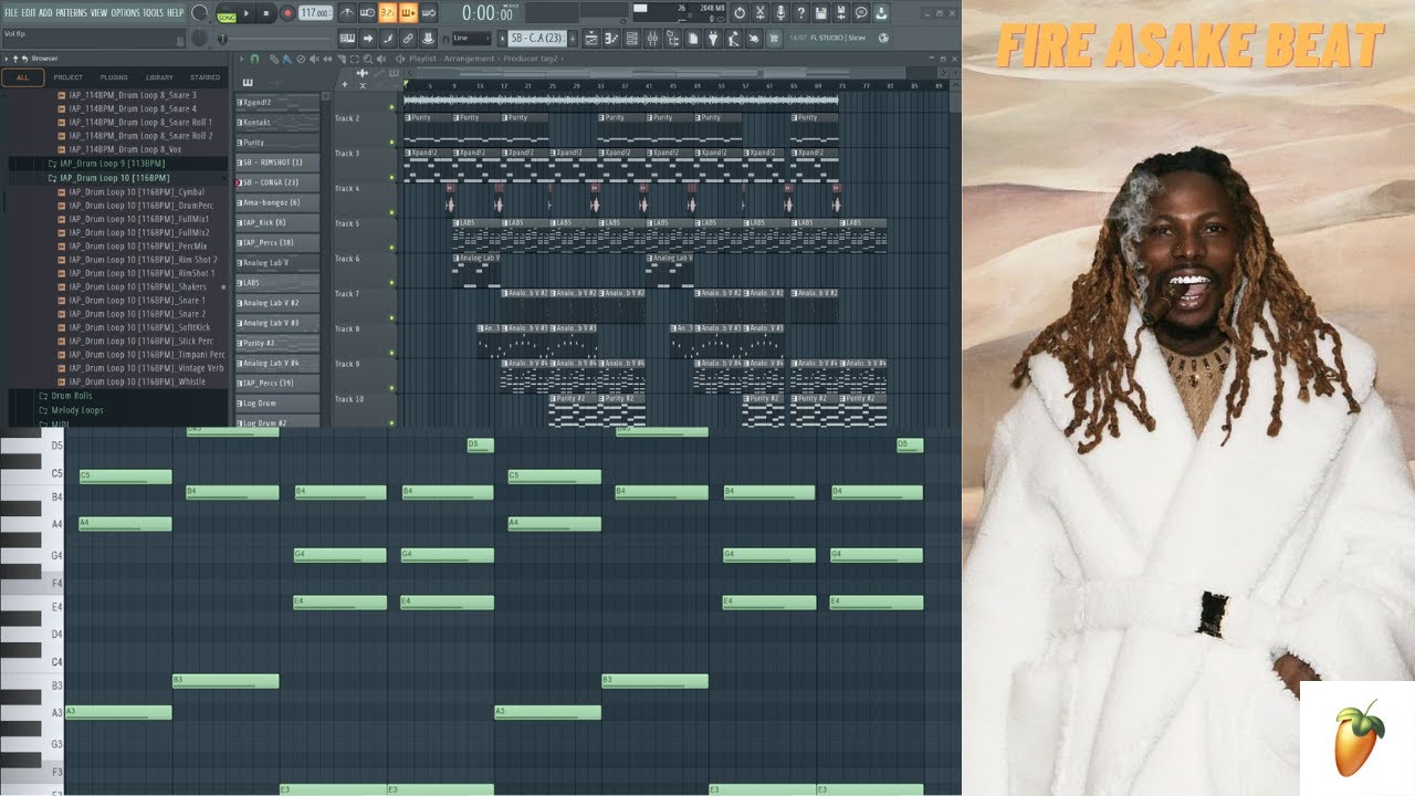 How to make an ASAKE type beat on FL STUDIO from SCRATCH¦ AFROBEAT TUTORIAL FOR BEGINNERS #flstudio